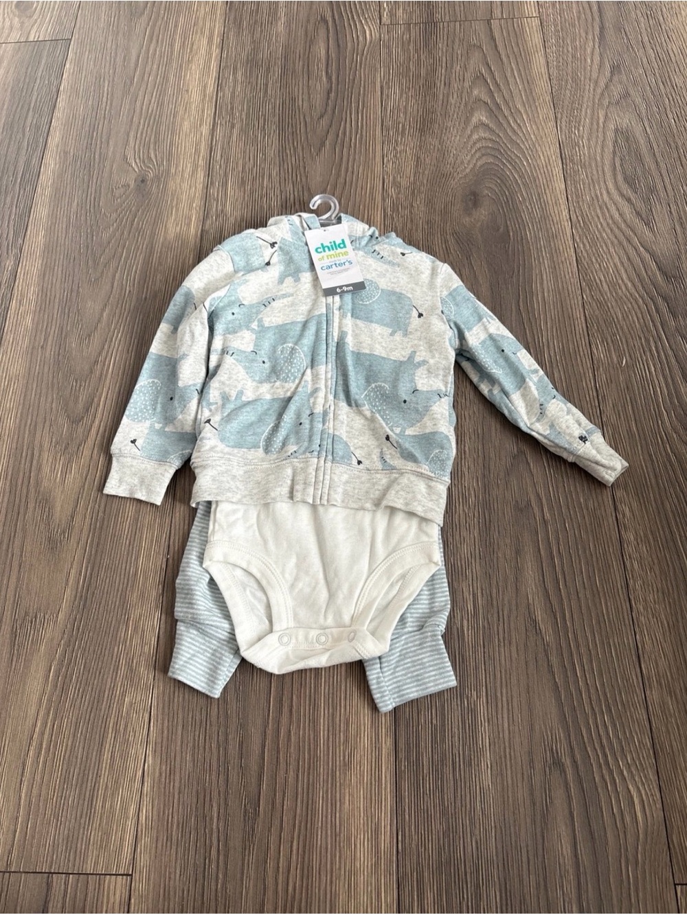 Child Of Mine Made By Carter's Elephant 3 Piece Set